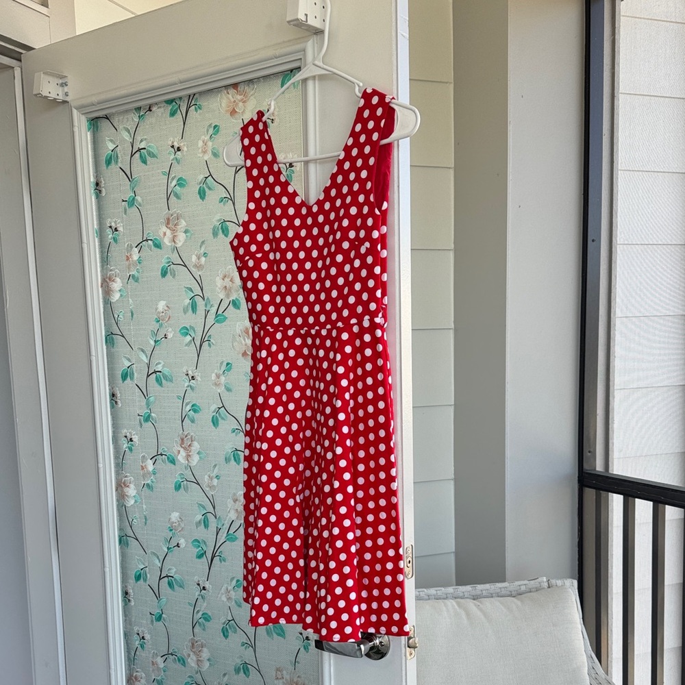 Vintage Red Polka Dot Dress